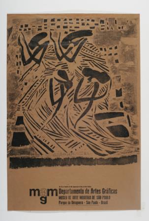 Departamento de Artes Gr�ficas - Museu de Arte Moderna de S�o Paulo (baseada na gravura de L�vio Abramo, da s�rie Macumba, 1955, 13,5 x 9,4 cm)